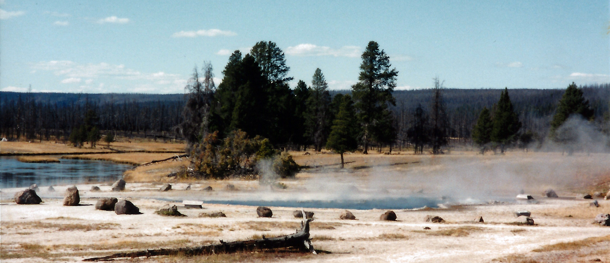 Hot springs at the Firehole river
